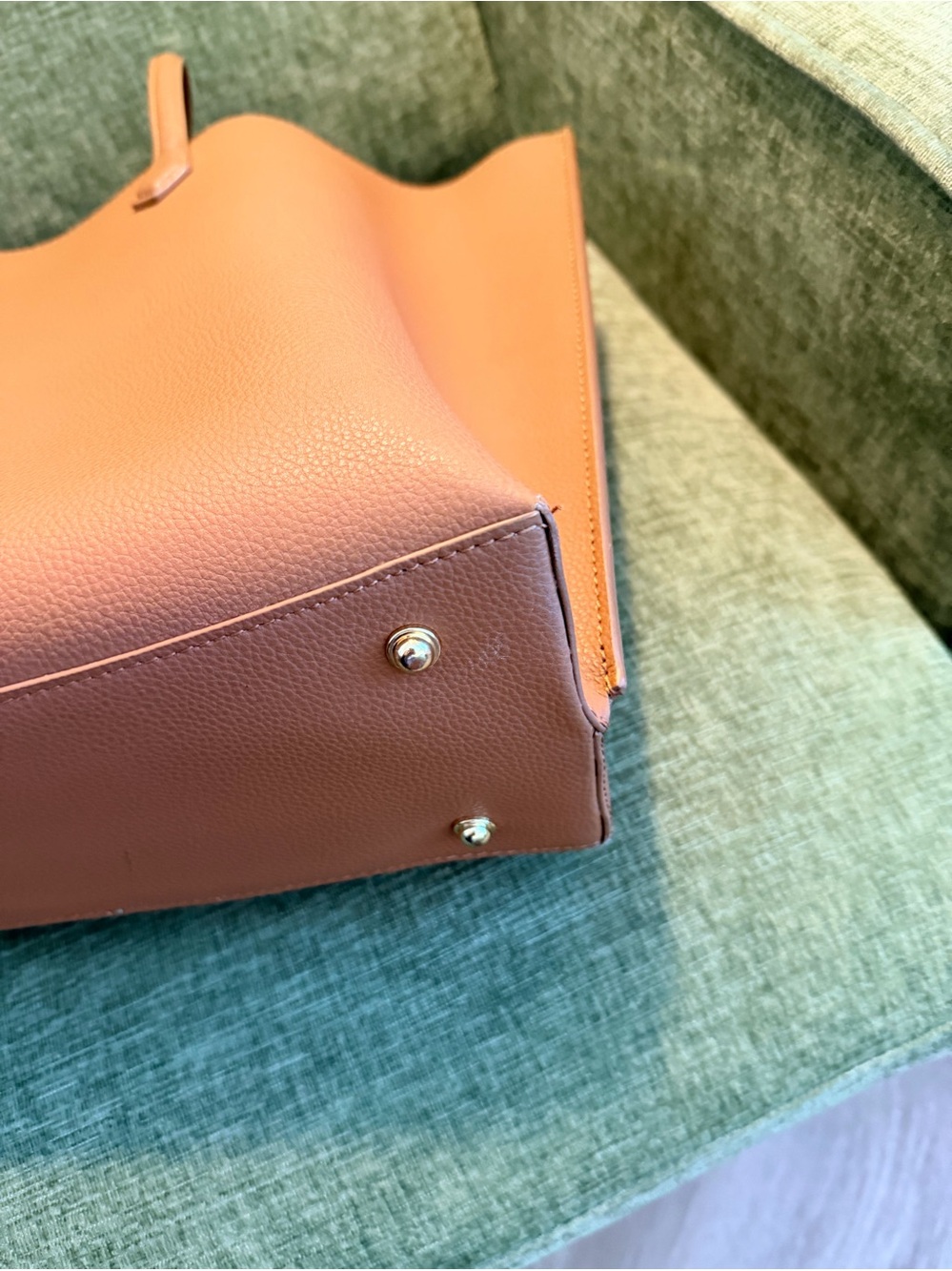 Quince Adeline Shopper Tote, Cognac - Picture 6 of 16